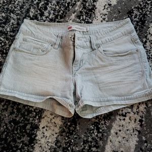 Levi's pinstriped shorts